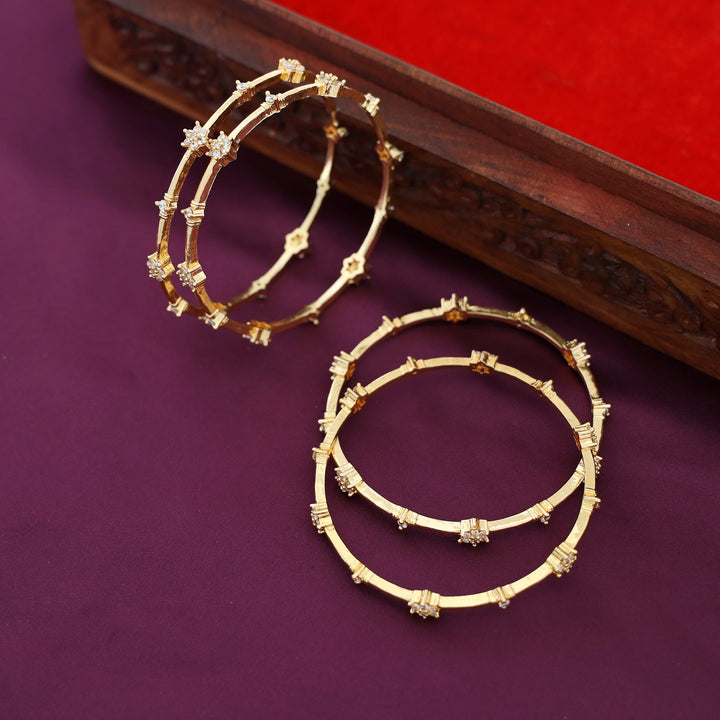 Manvika Floral Bangle ( Set Of 4)