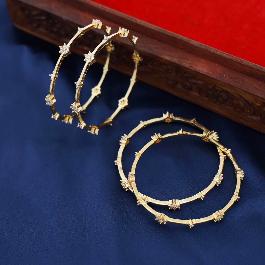 Manvika Floral Bangle ( Set Of 4)