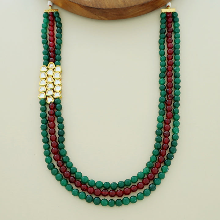 Malika Onyx 3 Layer Kundan Neckpiece