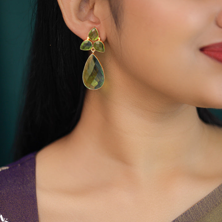 Bella Crystal Earrings (Premium Finish)