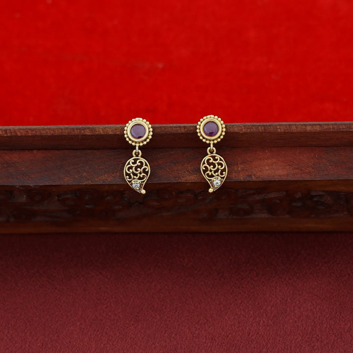 Sathvika Mango Short Neckpiece With Earring