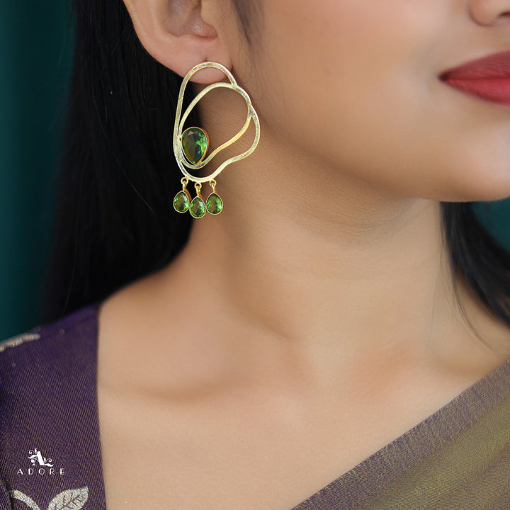 Smilna Tetra Glossy Drop Earring