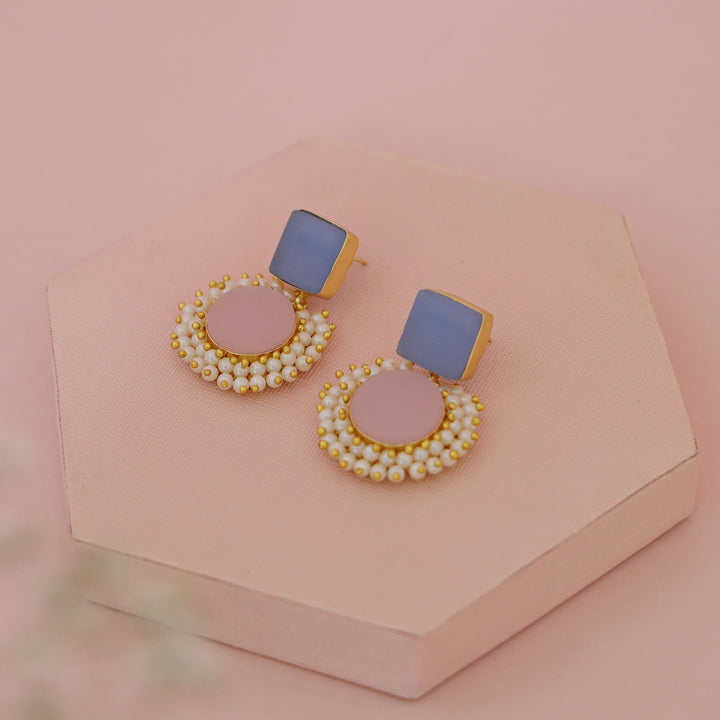 Raw Stone Royal Earrings