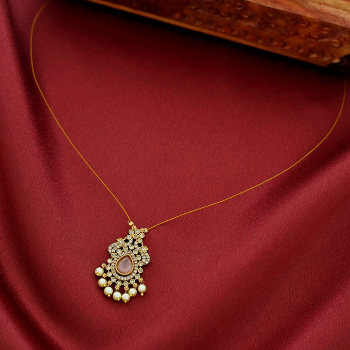 Namrata AD Stone Pearl String Neckpiece