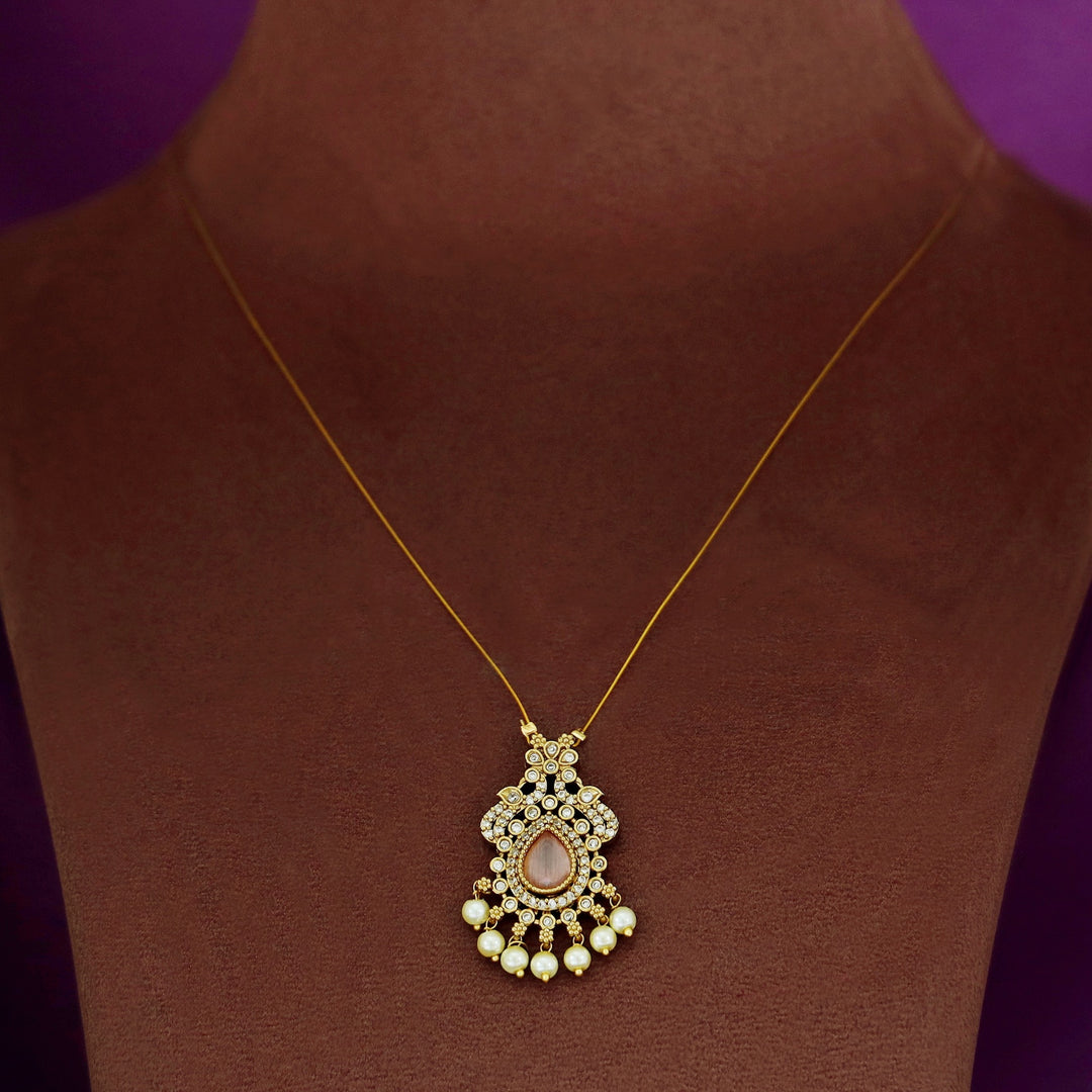 Namrata AD Stone Pearl String Neckpiece