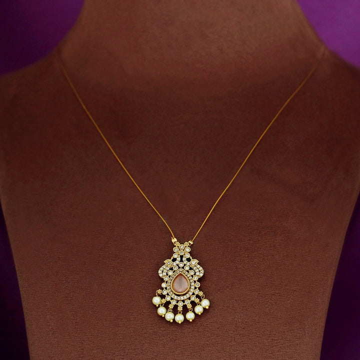 Namrata AD Stone Pearl String Neckpiece