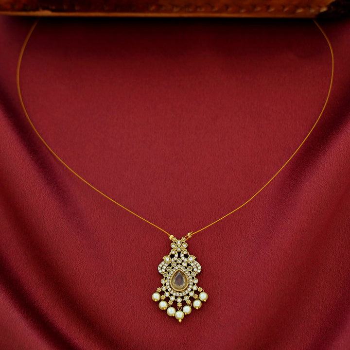 Namrata AD Stone Pearl String Neckpiece