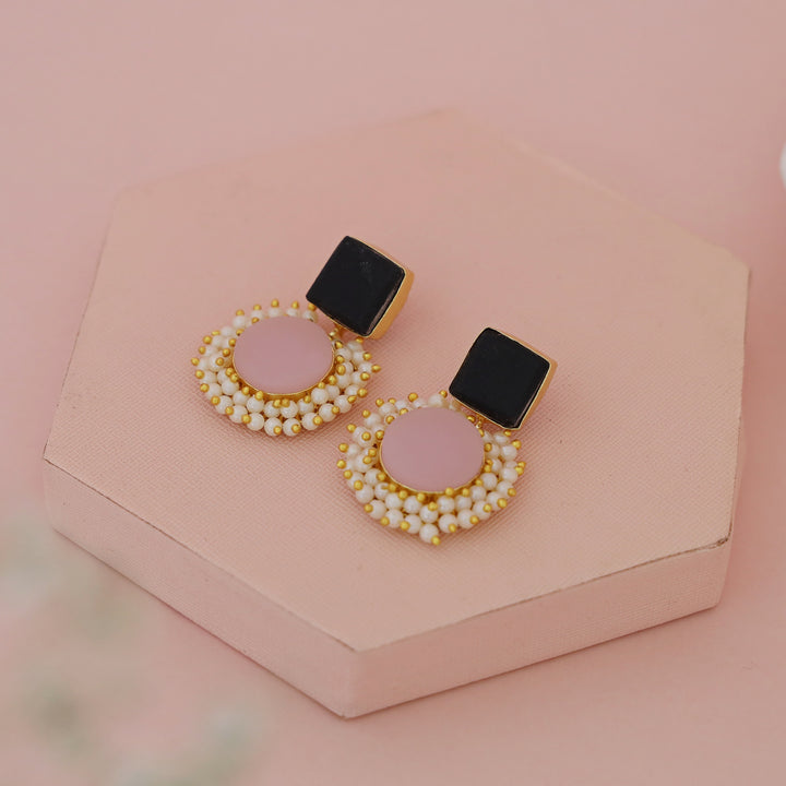 Raw Stone Royal Earrings