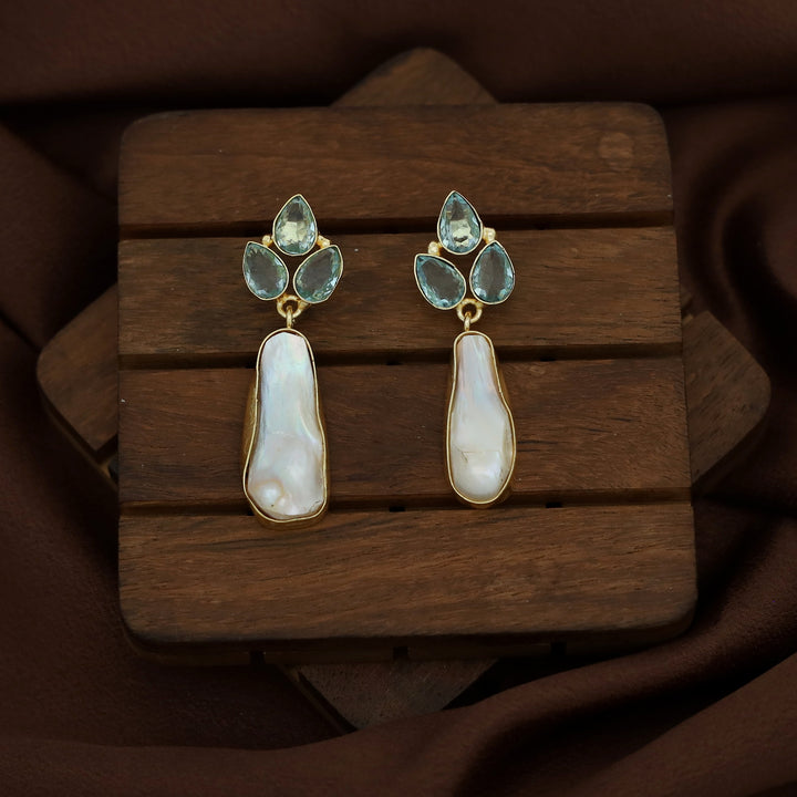 Kaniya Real Baroque Tri Glossy Earring