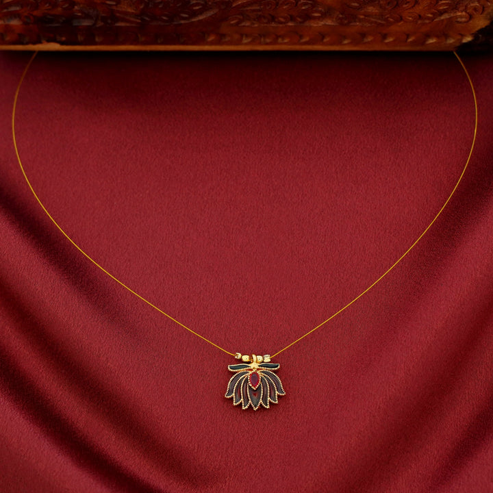 Arusha Enamel Lotus String Neckpiece