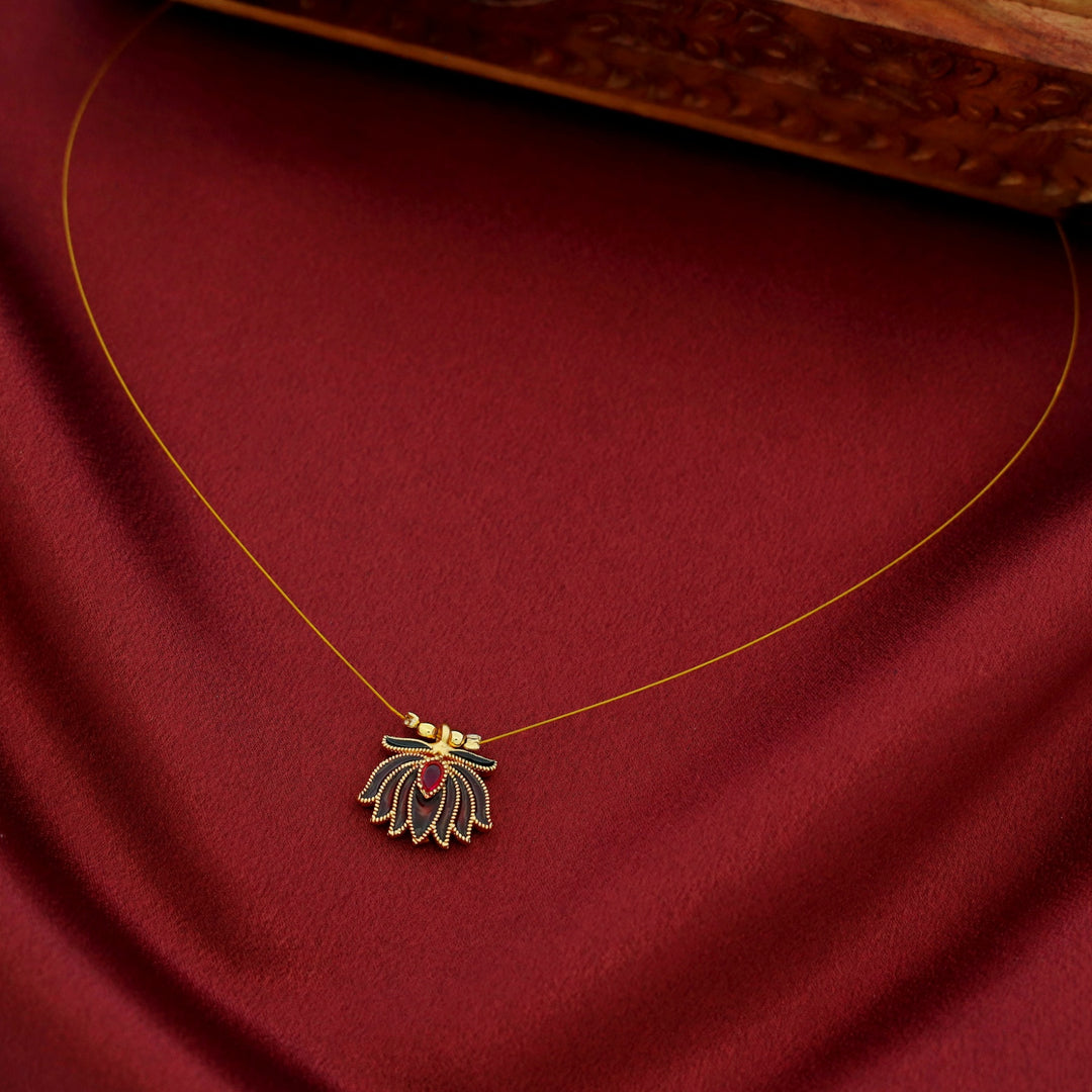 Arusha Enamel Lotus String Neckpiece