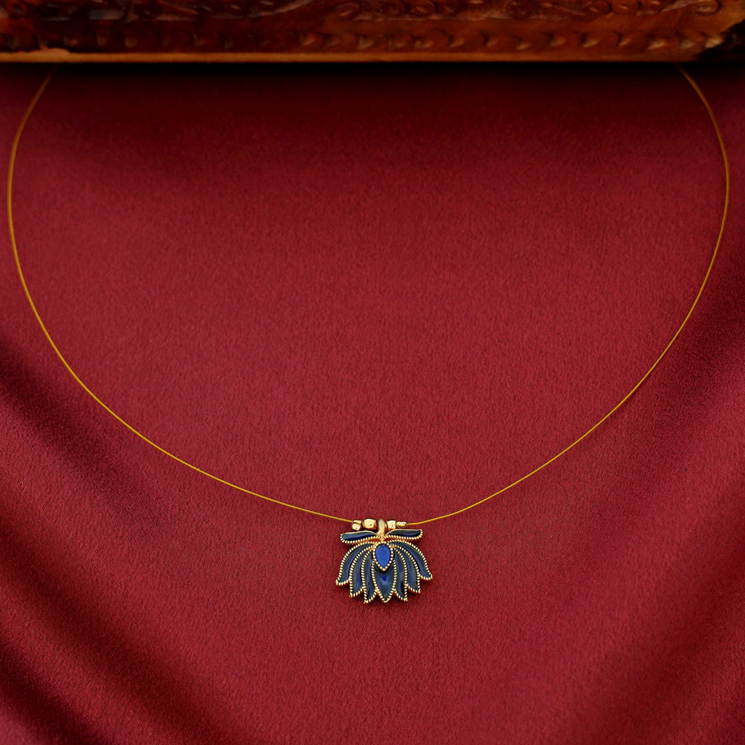 Arusha Enamel Lotus String Neckpiece