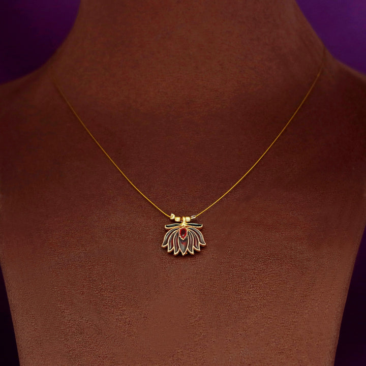 Arusha Enamel Lotus String Neckpiece