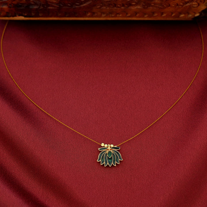 Arusha Enamel Lotus String Neckpiece