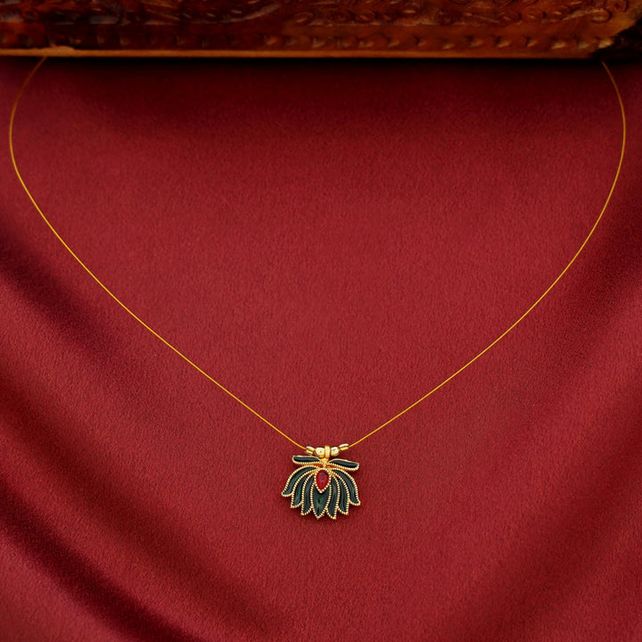 Arusha Enamel Lotus String Neckpiece