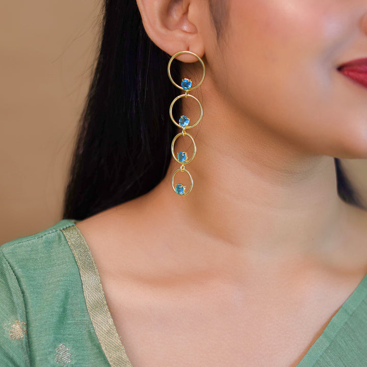 Zaya Tetra Glossy Pearl Earring