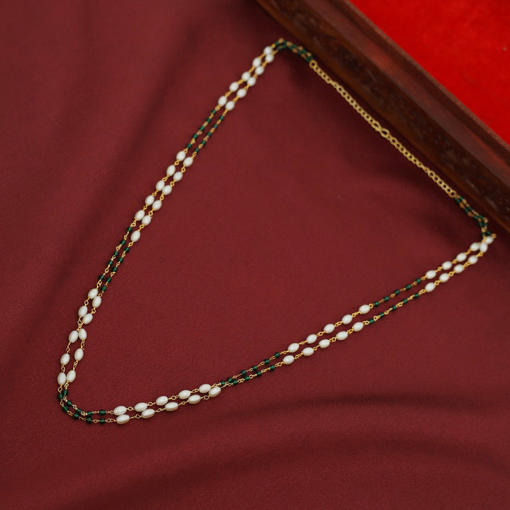 Kaami 2 Layer Rice Pearl Beaded Neckpiece