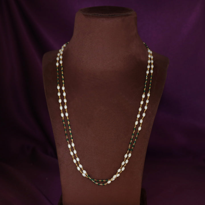 Kaami 2 Layer Rice Pearl Beaded Neckpiece