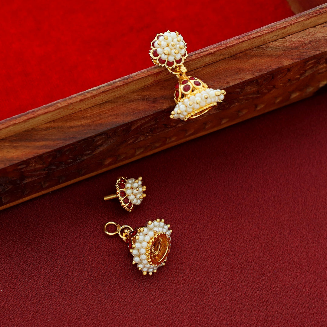 Maya Cluster Pear 2 In 1 Jhumka