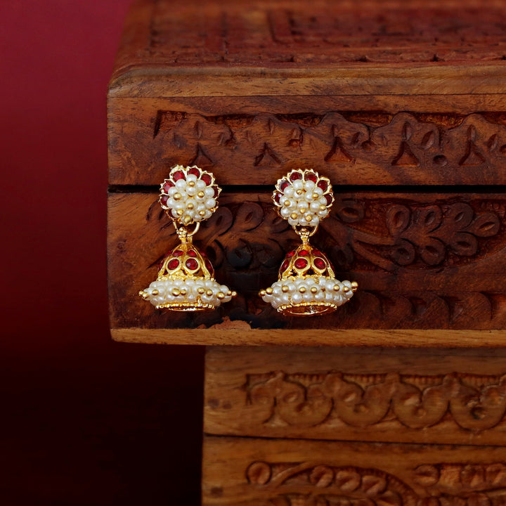 Maya Cluster Pear 2 In 1 Jhumka