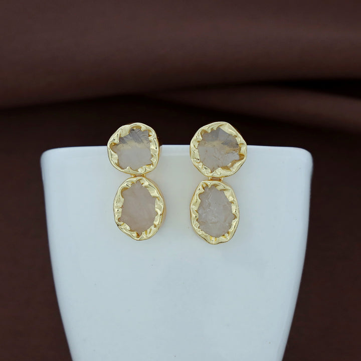 Ivona Dual Raw Stone Earring