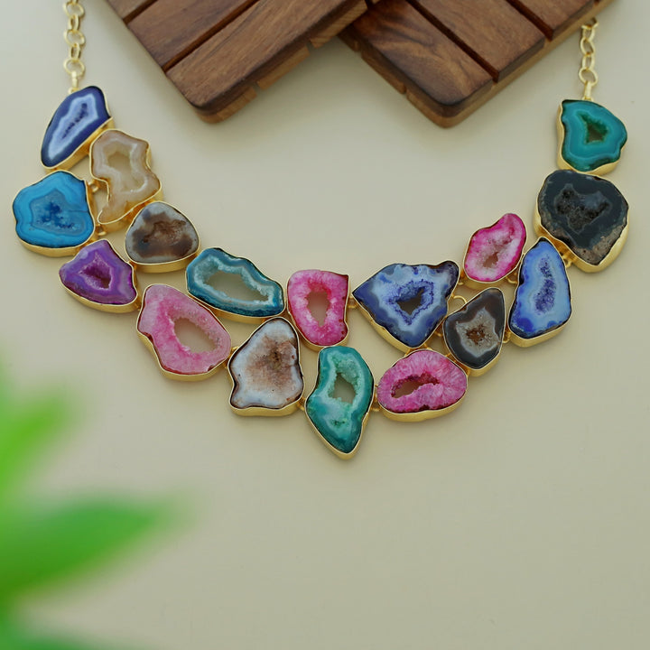 Multicolour Nerea Agate Neckpiece