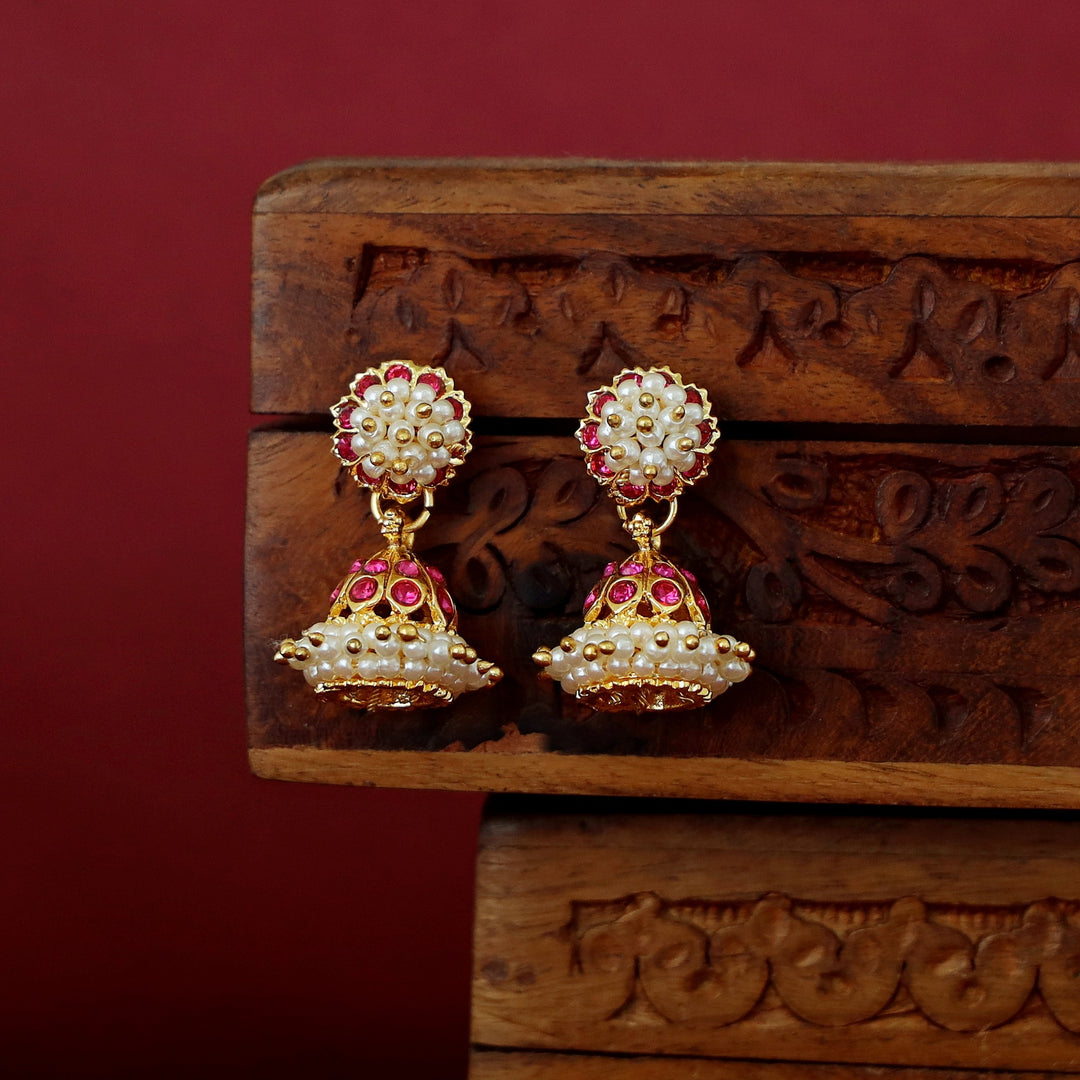 Maya Cluster Pear 2 In 1 Jhumka