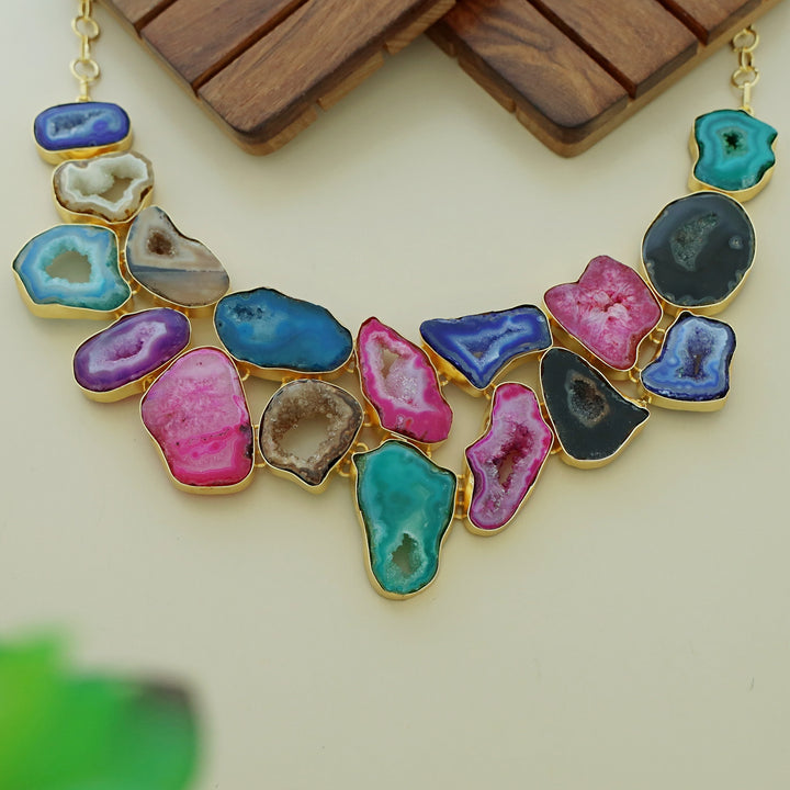 Multicolour Nerea Agate Neckpiece