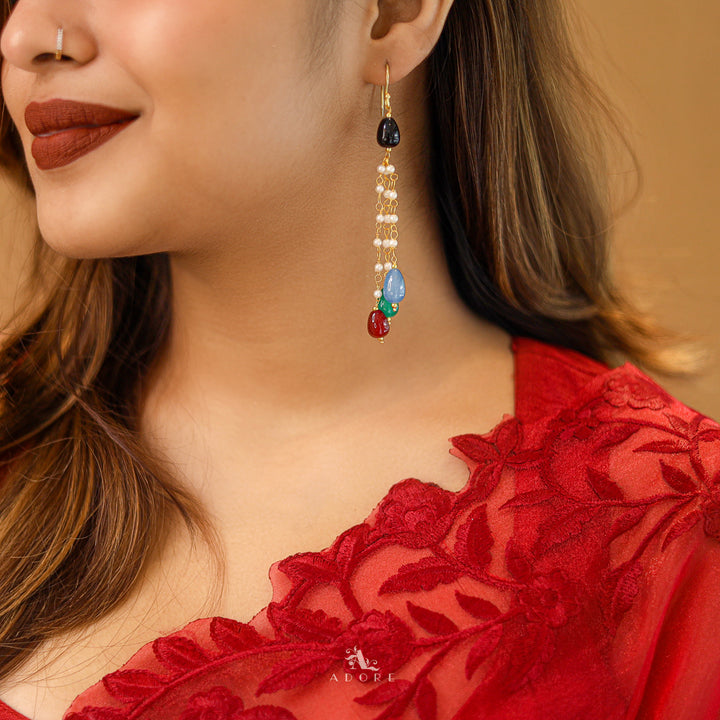 Siya Tri Hanging Pearl Drop