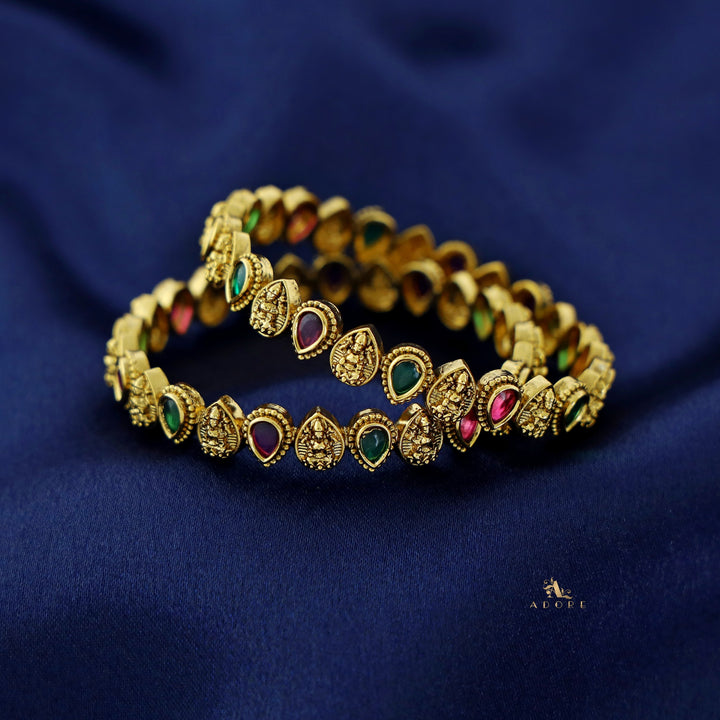 Lakshmi Drop Stone Bangle (Set Of 2)