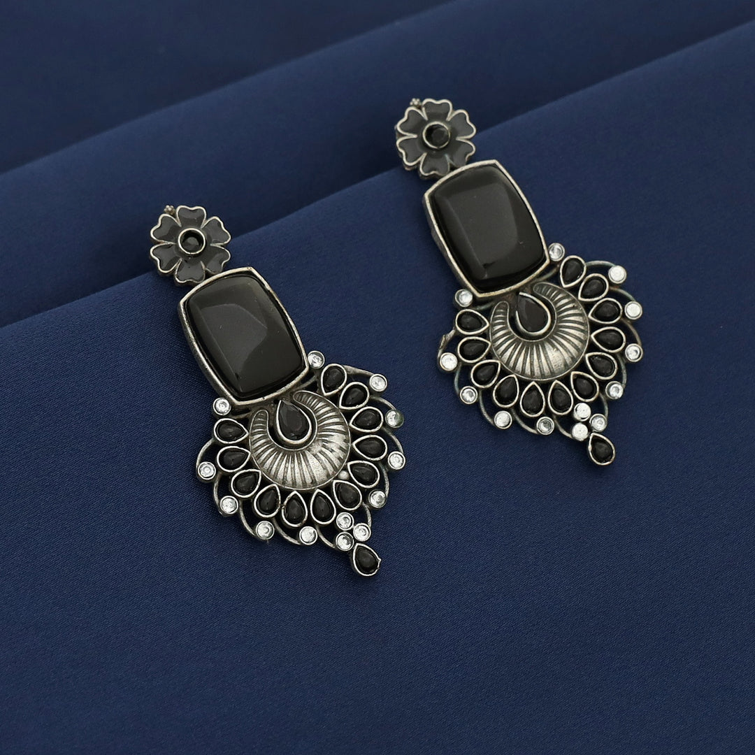 Jezebel Floral Rectangle Earring