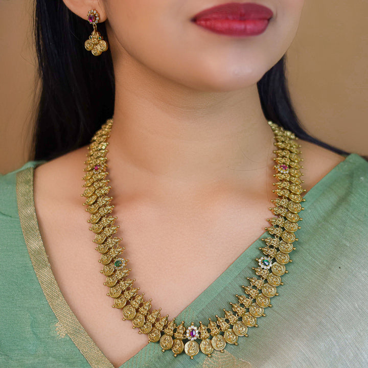 Premium Indradhwaja Devi Kashi Neckpiece With Earring