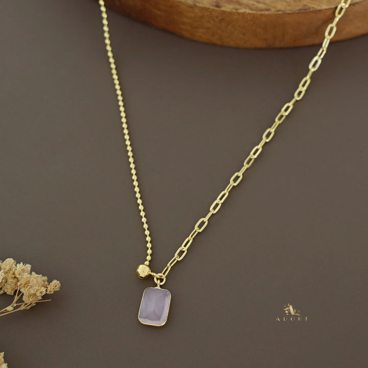 Anliya Glossy Rectangle Neckpiece