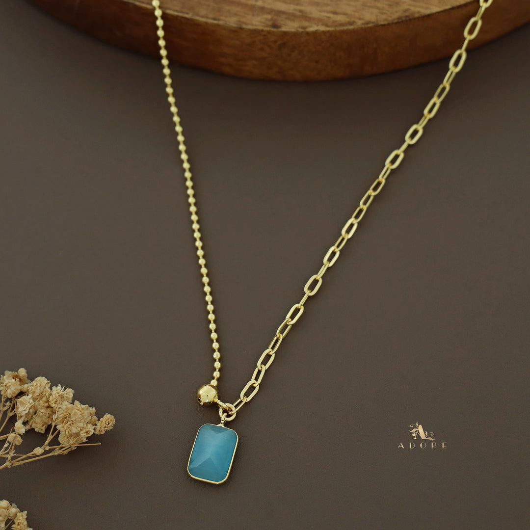 Anliya Glossy Rectangle Neckpiece