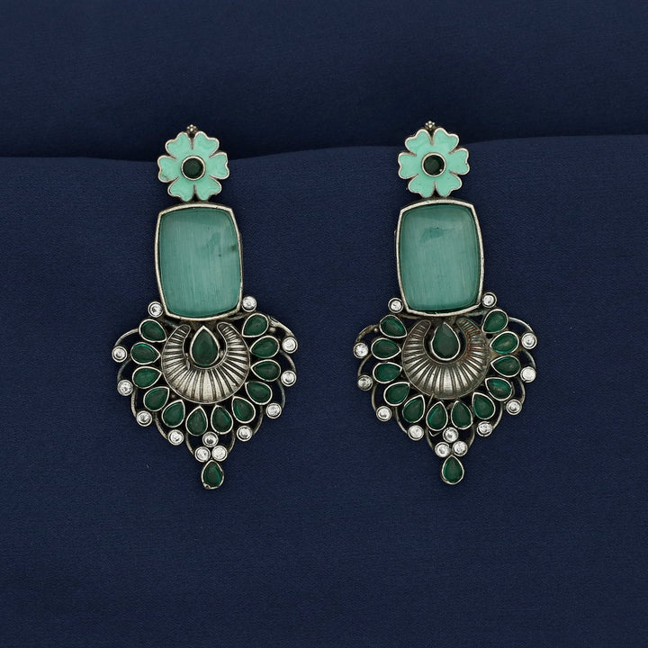 Jezebel Floral Rectangle Earring