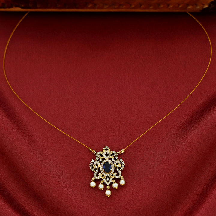 Manya AD Stone Pearl String Neckpiece