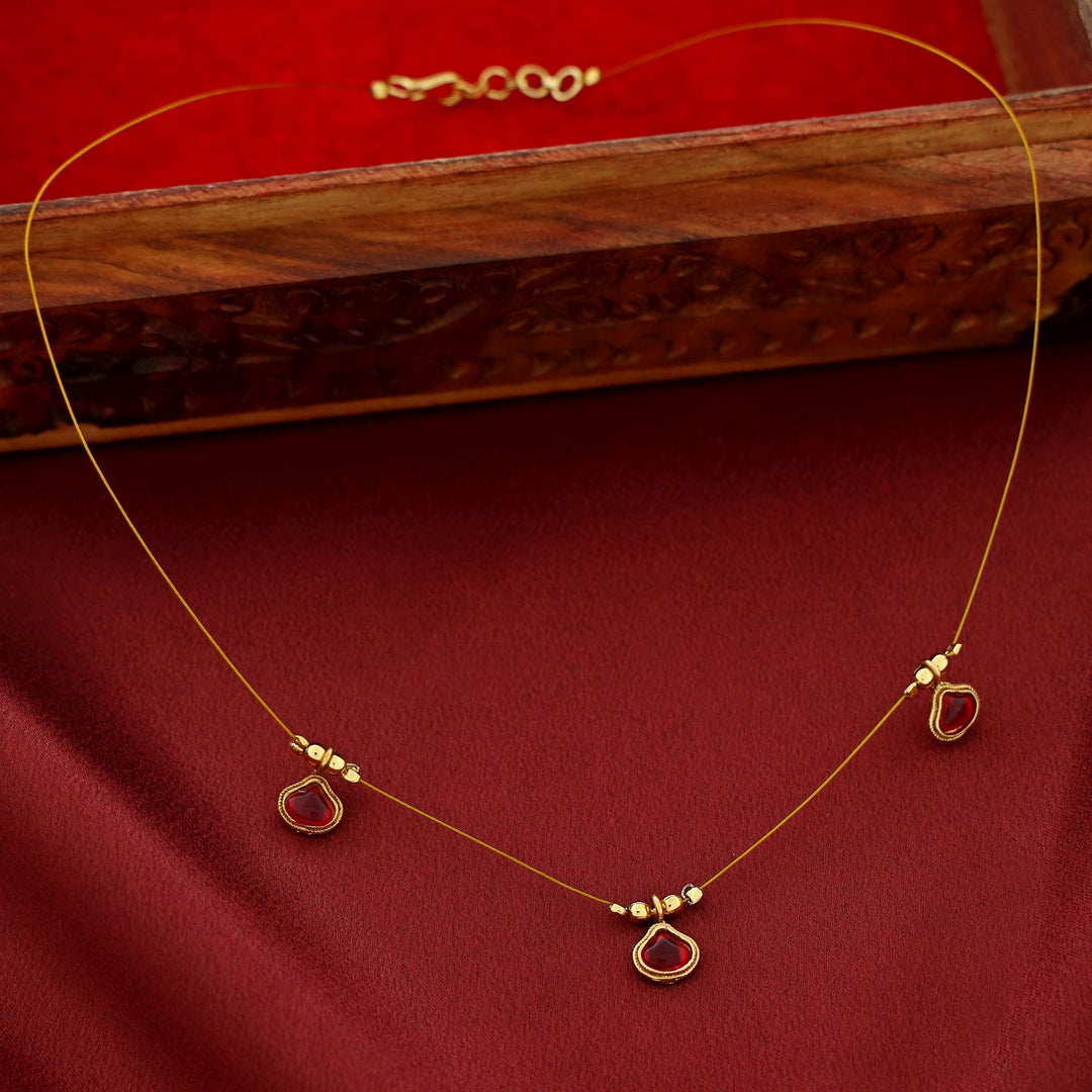 Lekha Tri KEMP Stone String Neckpiece