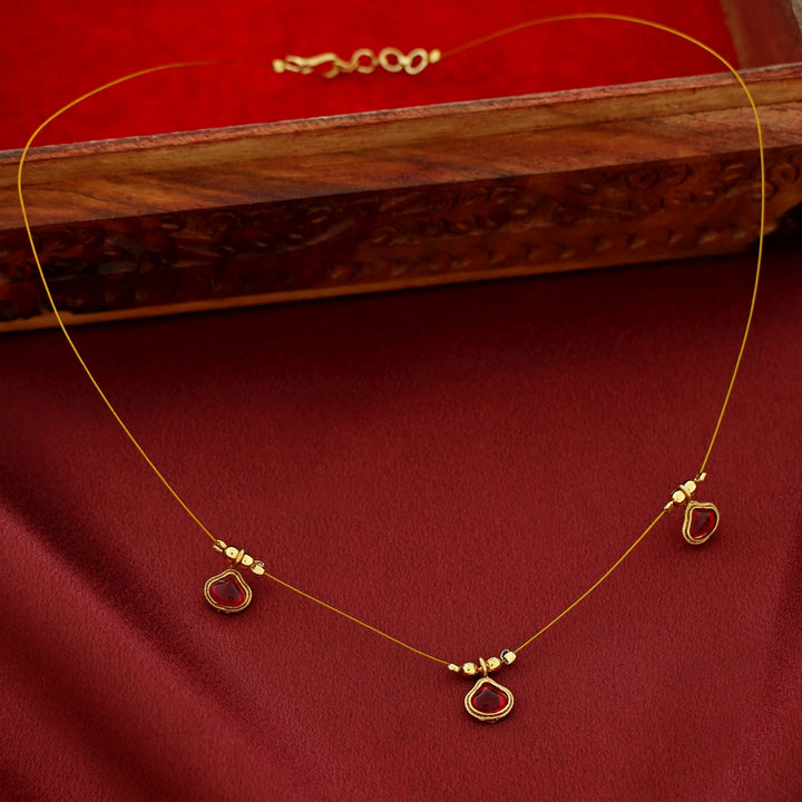 Lekha Tri KEMP Stone String Neckpiece