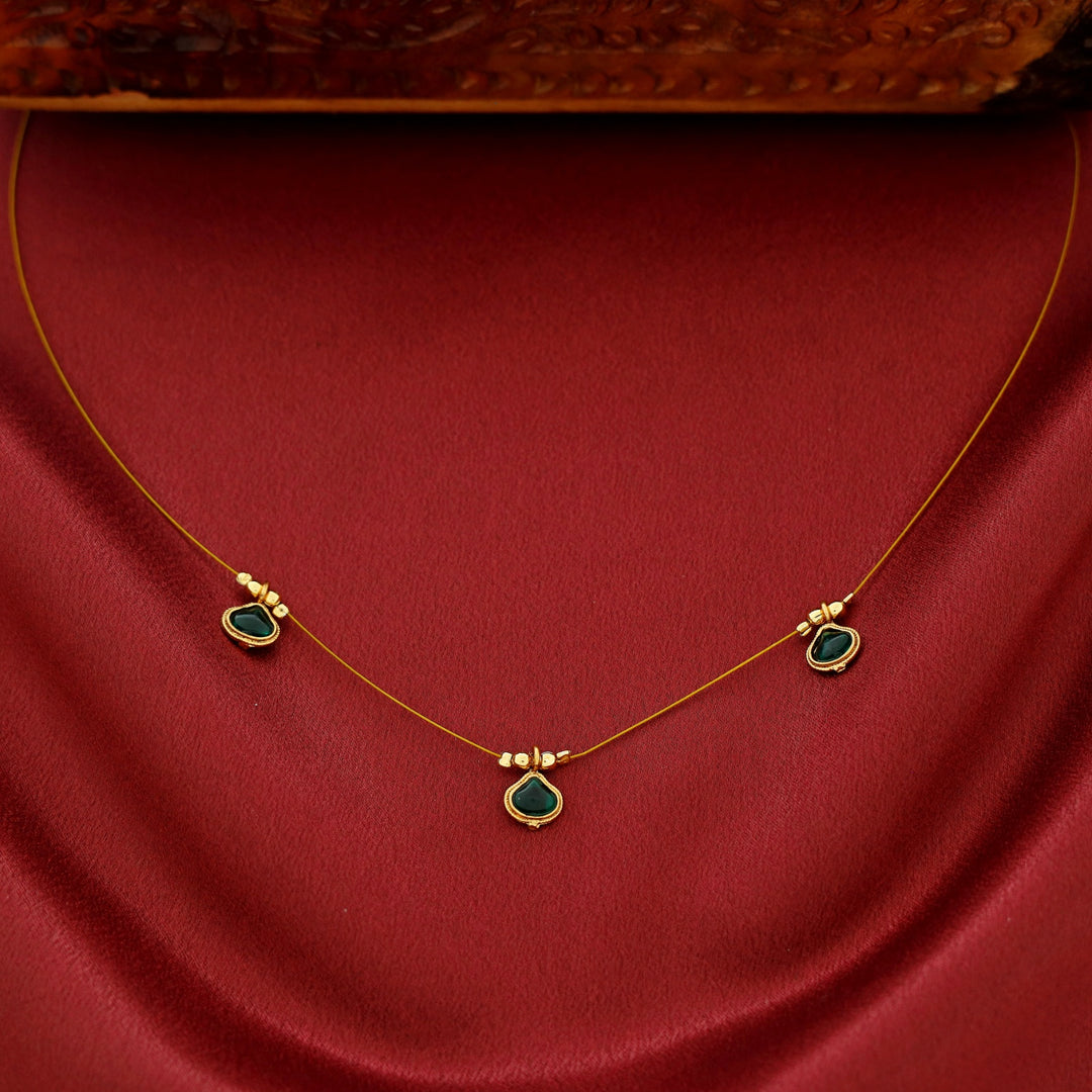 Lekha Tri KEMP Stone String Neckpiece