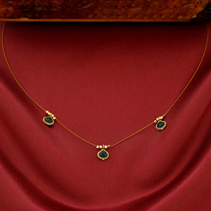 Lekha Tri KEMP Stone String Neckpiece