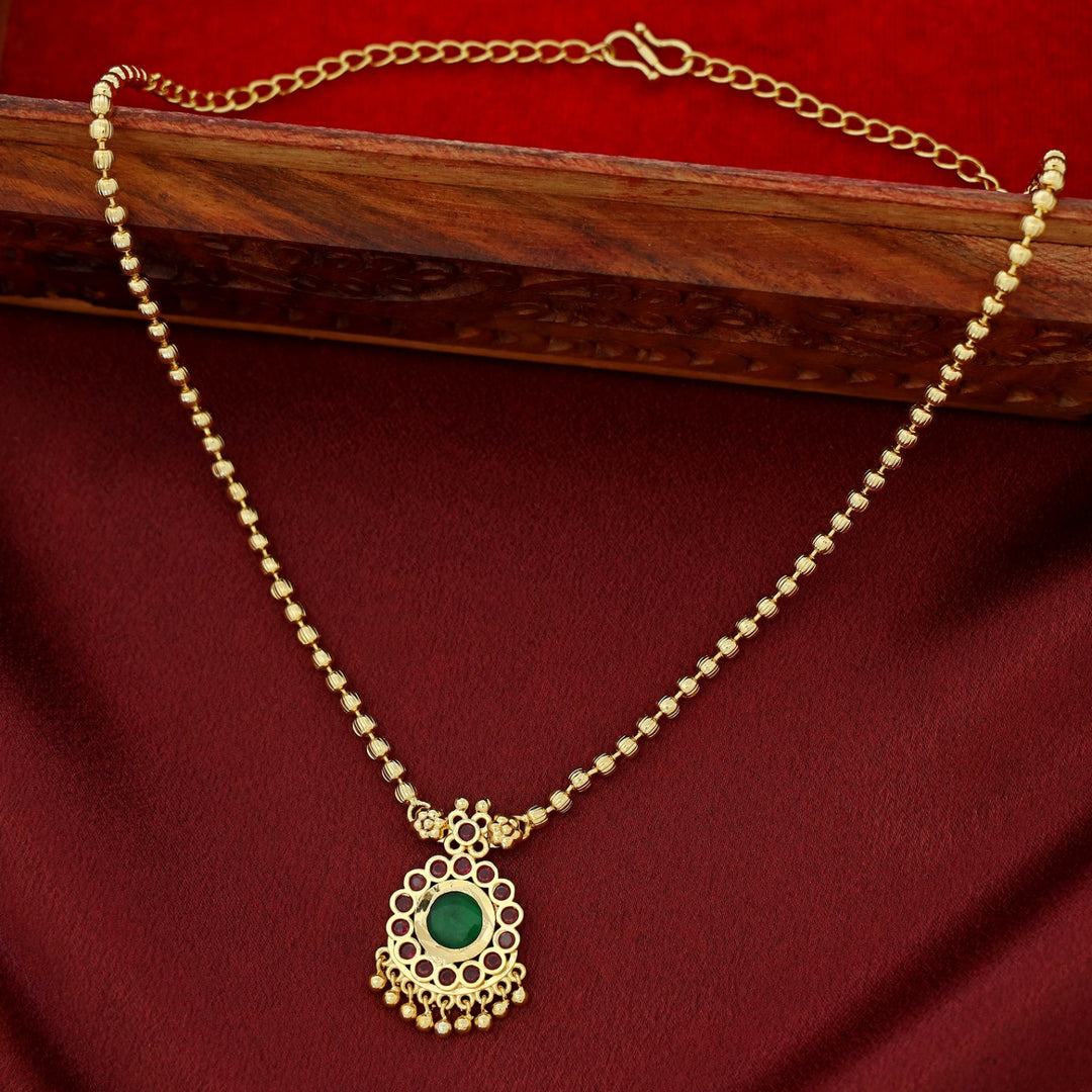 Shalini Golden Ball Flower Neckpiece