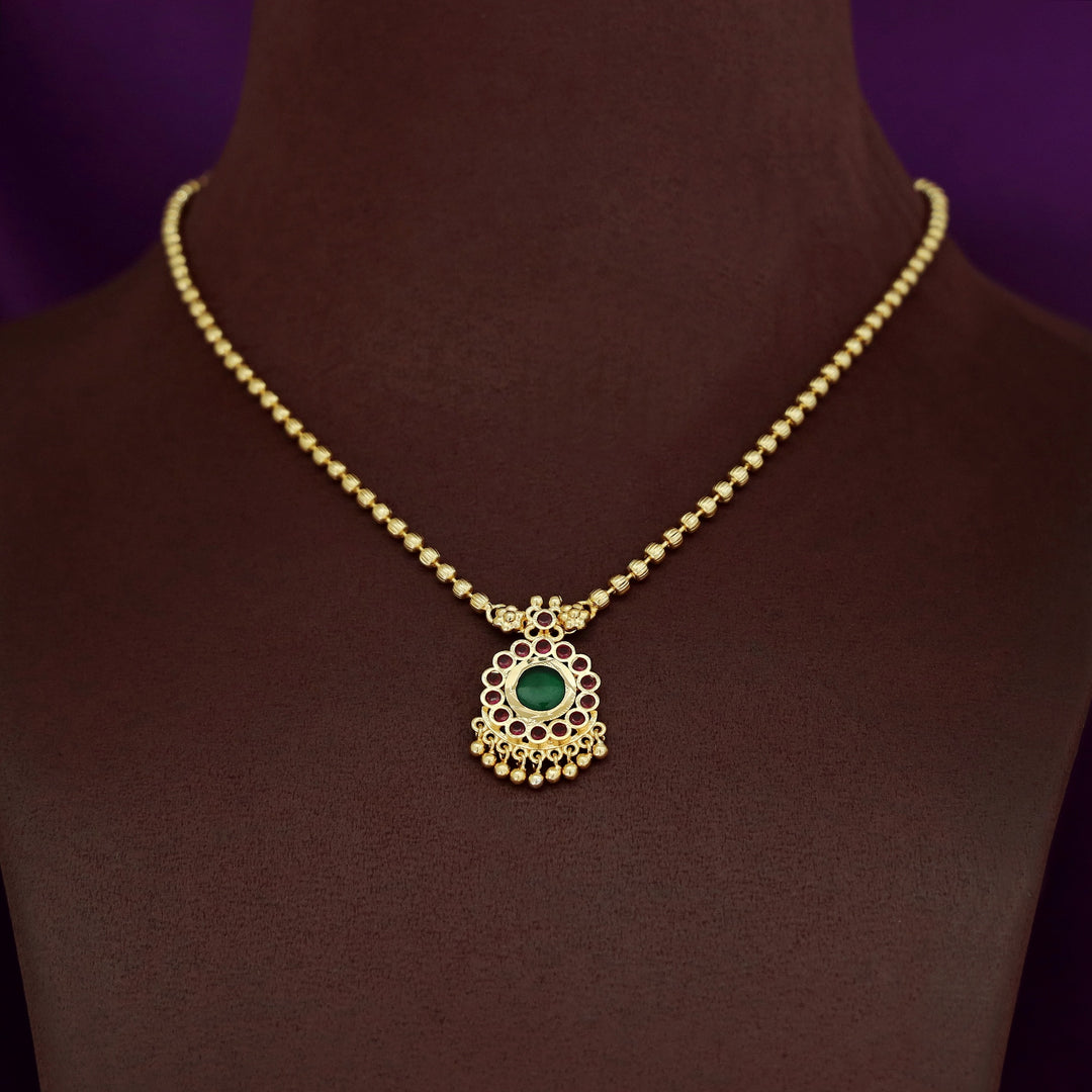 Shalini Golden Ball Flower Neckpiece