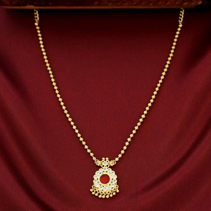 Shalini Golden Ball Flower Neckpiece