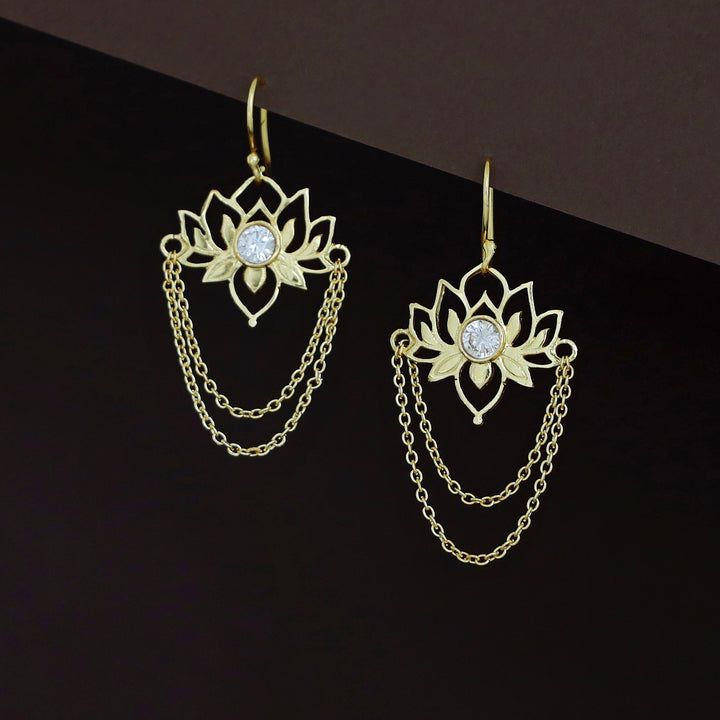 Arini Golden Chainy Lotus Drop