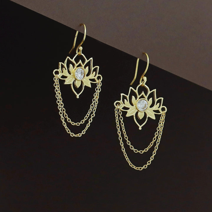 Arini Golden Chainy Lotus Drop