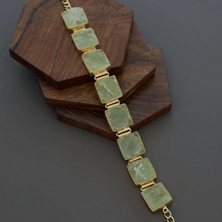Faria Square Raw Stone Choker