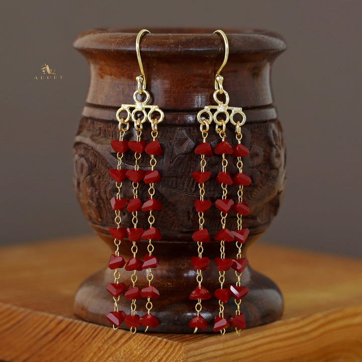 3 Layer Coloured Tassel Drop