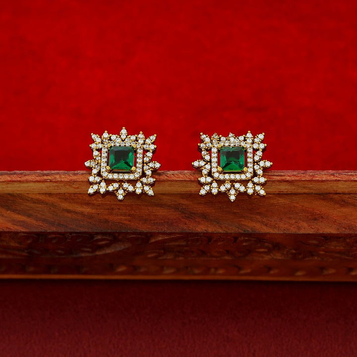 Hansini 6 Layer Square Pendant AD Stone Combo
