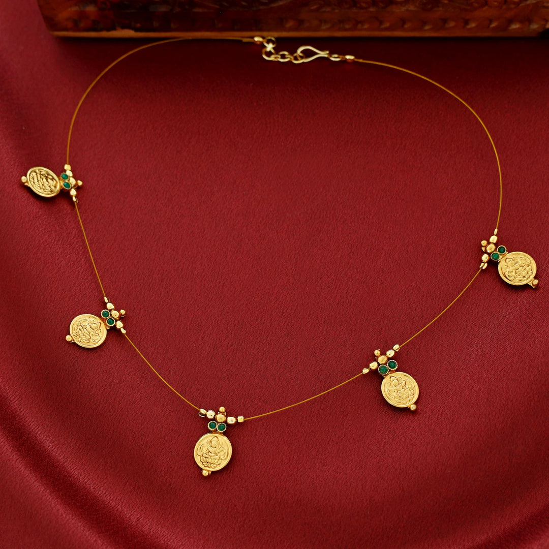 Rupali Golden Ball 5 Kashi String Neckpiece