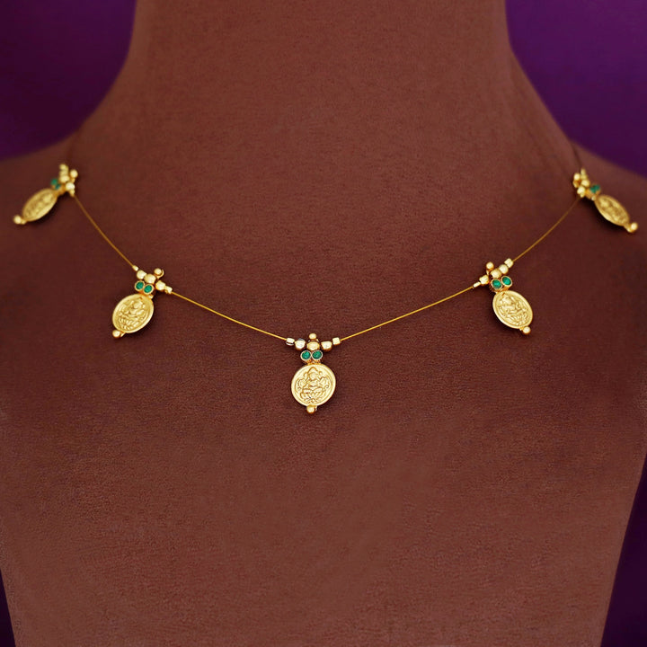 Rupali Golden Ball 5 Kashi String Neckpiece